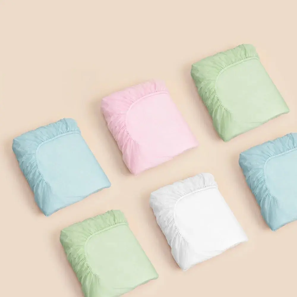 Non-woven Disposable Fitted Sheet with Elastic Bands Single Bed Mattress Covers Double Bed Non Slip Disposable Bed Sheet Hotel