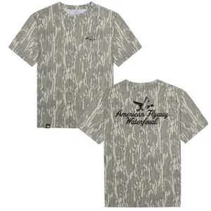 AFW Mossy Oak Tee - Original Stretchy T-Shirt for Men - Soft, Stylish Design for Streetwear Polyester Breathable