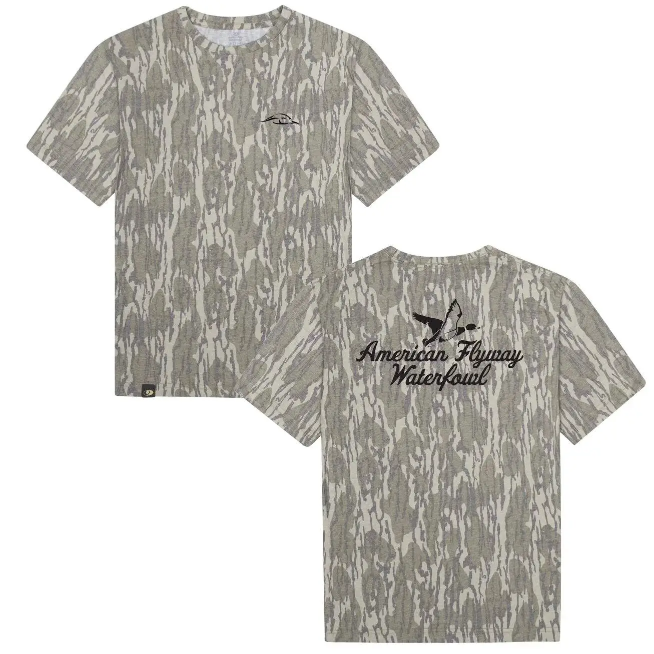 AFW Mossy Oak Tee - Original Stretchy T-Shirt for Men - Soft, Stylish Design for Streetwear