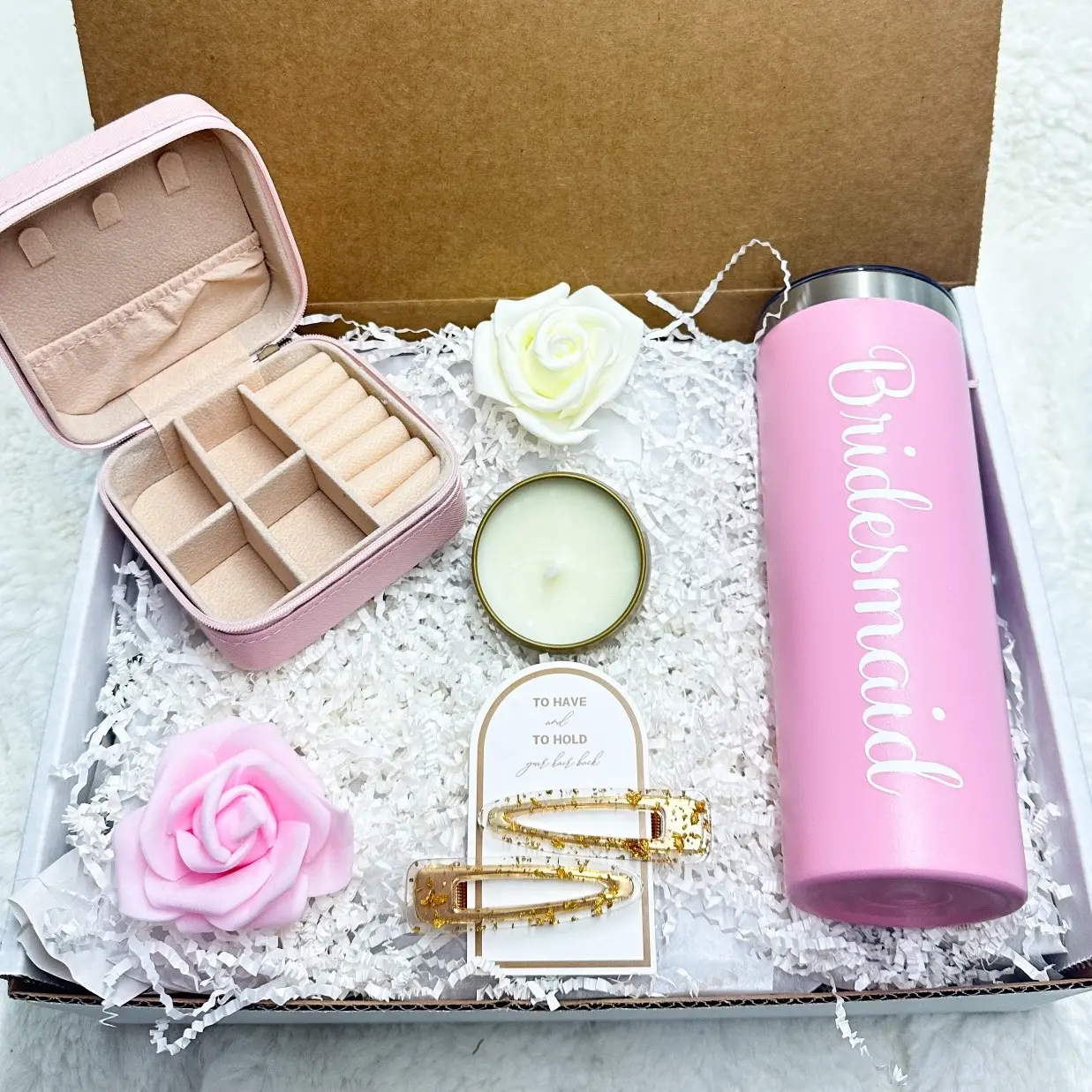 Bridesmaid Gift Box Wedding Gift for Bridesmaid Bachelorette Gift Box Bachelorette Trip Gift Wedding Season Gift Box Bridal Party Gift Matching
