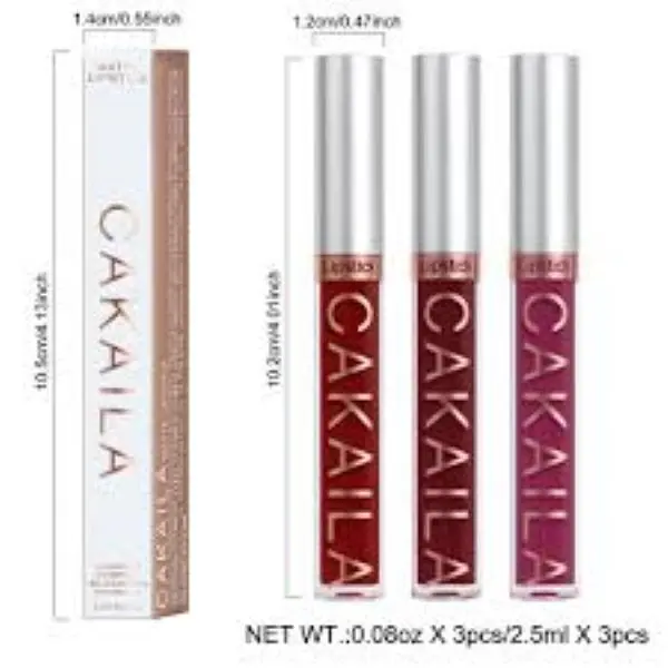 CAKAILA MATTE Liquid Lipstick LONG LASTING Sexy , Waterproof, Glaze Smooth Glossy Lipgloss Makeup