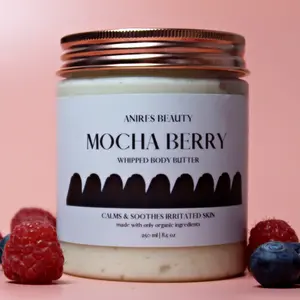 Mocha Berry Calming & Soothing Whipped Body Butter for Dry Irritated Skin