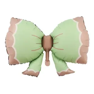 Colorful Bow Shaped Balloon, 4 Counts/set Cute Bowknot Balloon, Party Decoration Supplies for Wedding Birthday Festival Graduation