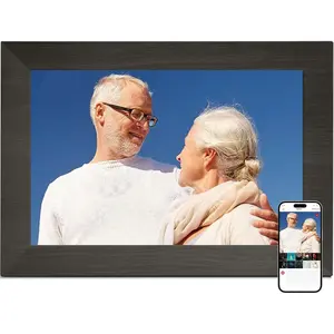 10.1 Inch Digital Picture Frame with 32GB Storage, WiFi Digital Photo Frame 1280x800  IPS Touchscreen, Easy Setup for Photo & Video Sharing via Free App, Black