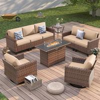 6 PCS/7 Seats Fire Pit Table