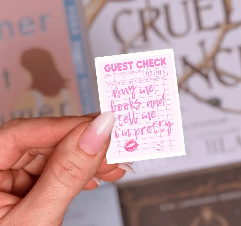 Buy Me Books and Tell Me I'm Pretty Sticker Buy Me Books and Tell Me I'm Pretty Sticker