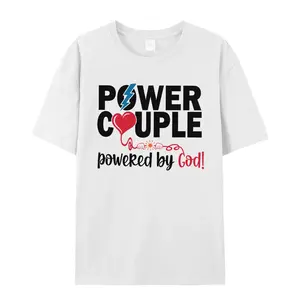 Power Couple Powered by God Shirt, Valentines Day Shirt,His and Her T-Shirt,Anniversary Shirt,Matching Couple Outfit,Couple Shirt,Love Shirt