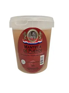 Don Novo Manteca De Puerco Rendered Pork Fat 1.5 Pound High Smoke Point Smooth Texture Ideal For Traditional Cooking