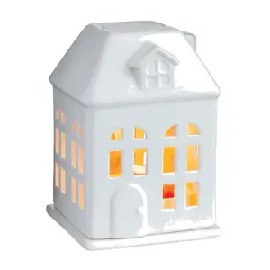 Porcelain House Canopy Fragrance Warmer Plug-In Wax Warmer Decor Scent