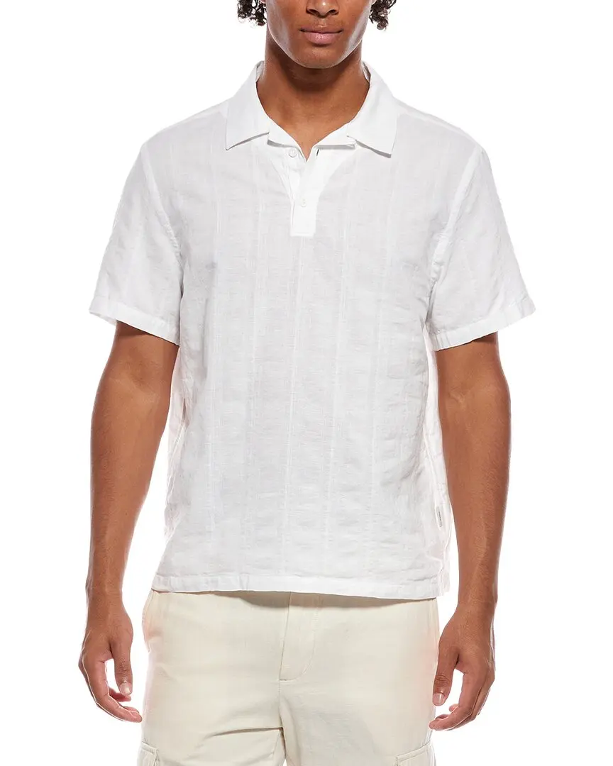 Onia Linen-Blend Popover Shirt