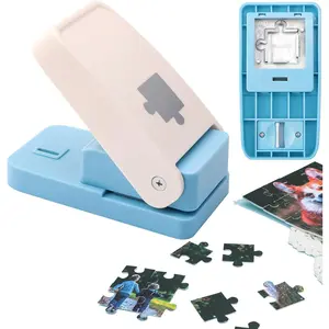 NEW  Puzzle Pieces Puching Machine for Decorating Scrapbooking and Craft Projects Mini Puzzle Maker DIY Jigsaw Puzzle Piece Cutter for DIY Personalized Jigsaw Puzzle Custom Pictures Photo Making Tool  Party Gifts