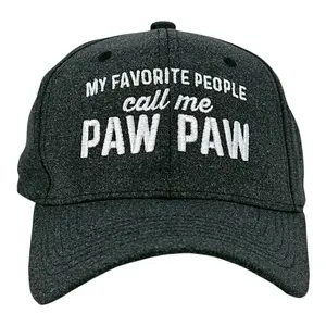 My Favorite People Call Me Paw Paw Hat Funny Sarcastic Fathers Day Graphic Novelty Cap Funny Hats Dad Joke  Funny Grandpa  Novelty Caps for Men Black - Standard