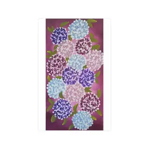 Hydrangea Floral Art Vertical Poster | Matte Flower Print
