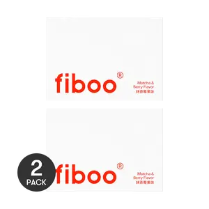 FIBOO High Protein Double Layer Protein Bar - Matcha Berry Flavor, 10 Bars (5x2 Pack), 100kcal Low Calorie Meal Replacement, Satisfying Snack for Hunger Control