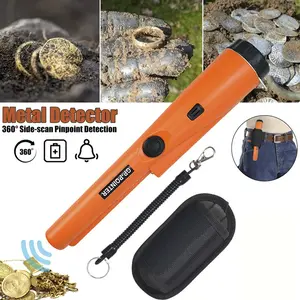 High Sensitivity Handheld Portable Metal Detector, Waterproof 360° Scan Pointer, 800mah Rechargeable, Treasure Hunting Tool for Adults and Kids