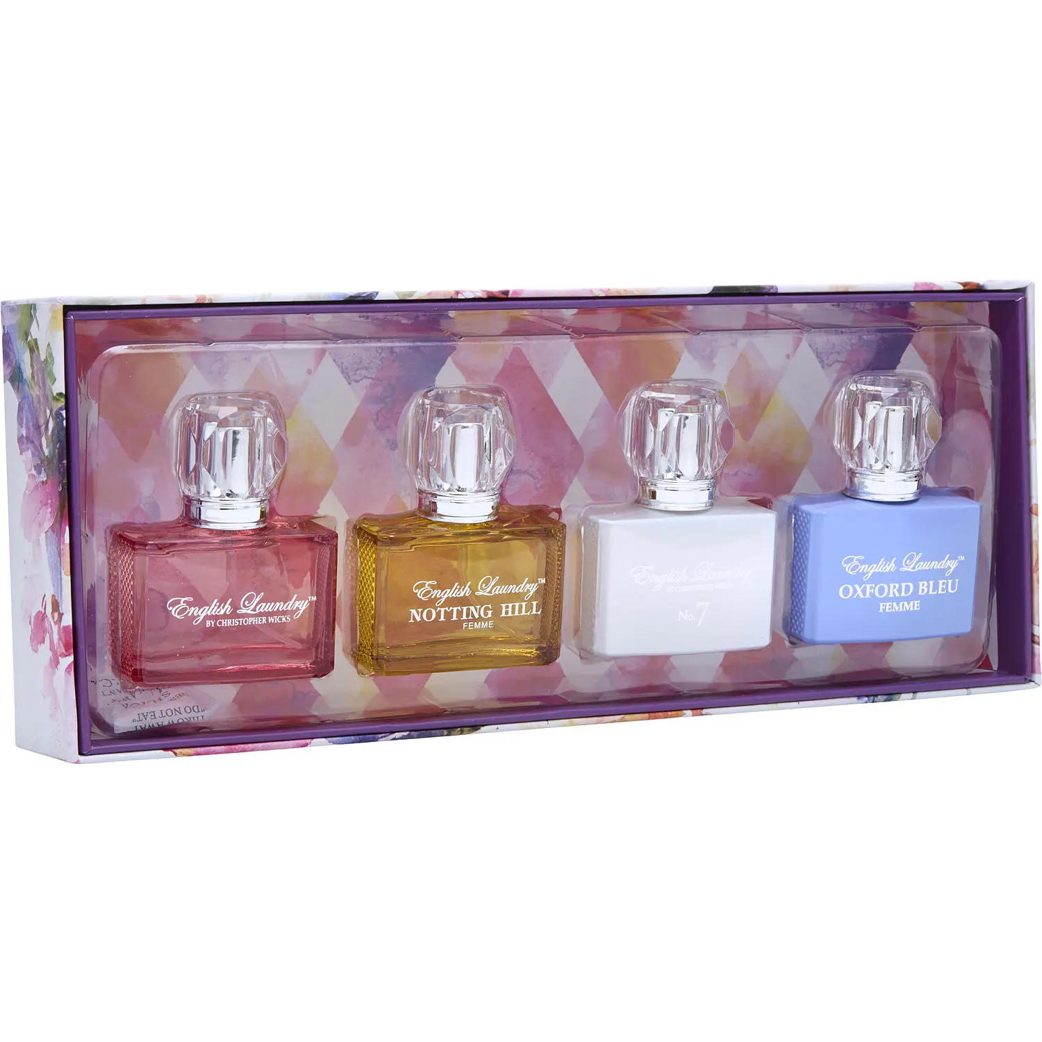 English Laundry Variety Set-4 Piece Womens Variety With Notting Hill & Oxford Bleu & Signature & No. 7 And All Are Edp 0.68 Oz For Women