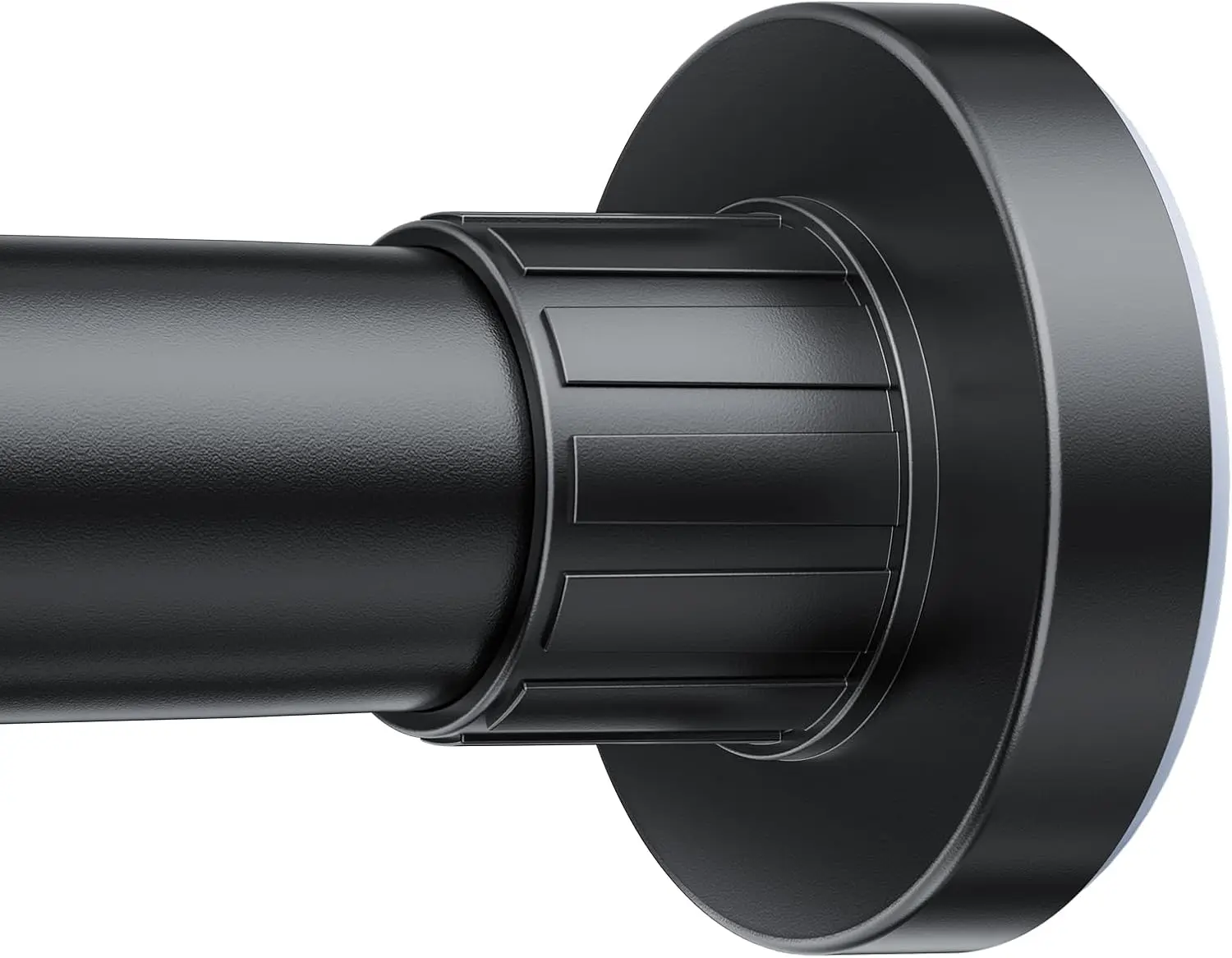 Shower Curtain Rod 32-80 Inch Adjustable - Heavy Duty No drill Spring Tension Shower Rod, Non-Slip Rustproof Telescopic Rod for Bathroom, Black