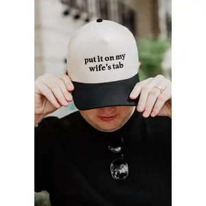 Put It On My Wife's Tab Vintage Trucker Hat