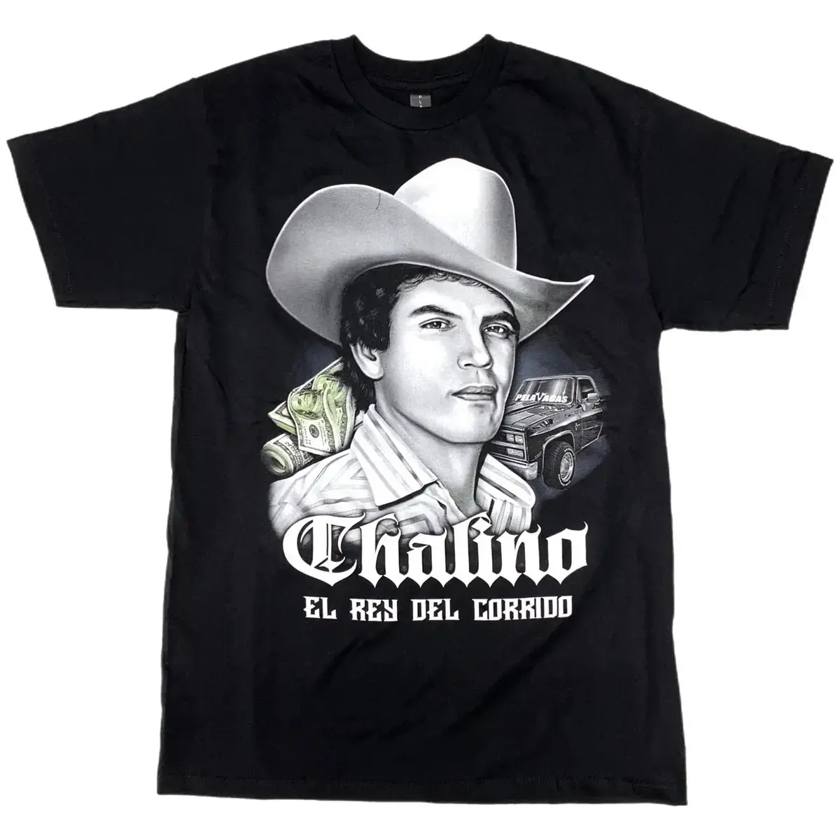 Men's Short-Sleeve Cotton Vintage Chalino Sanchez Sports T-Shirt, Streetwear Menswear Sports Top