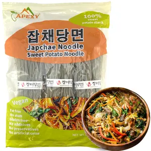 APEXY Sweet Potato Glass Noodles, Japchae Noodles, Korean Vermicelli Pasta, Fat-free and Gluten-free, 100% Sweet Potato Starch, No Additive, No Alum inside, 24oz (680g) Japanese Traditional