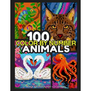100 Animals Color By Number: A Coloring Book with Pixel Mysteries for Adults and Teens