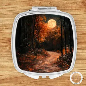 Autumn Forest Compact Mirror - Gothic Dream Dark Academia