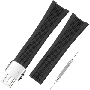 Watch Band Compatible with Patek Philippe Nautilus 5711 5712 5712G 5726 5980, Soft  Rubber Replacement Wrist Strap for Patek Philippe Nautilus Watch Straps