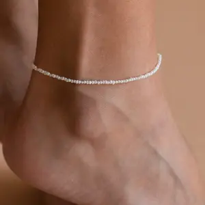 Brinley Pearl Anklet by Caitlyn Minimalist