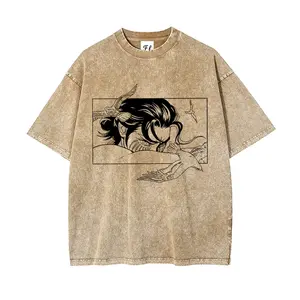 Attack on Titan Peace Dove Eren Yeager Unisex Fit Washed T-Shirt