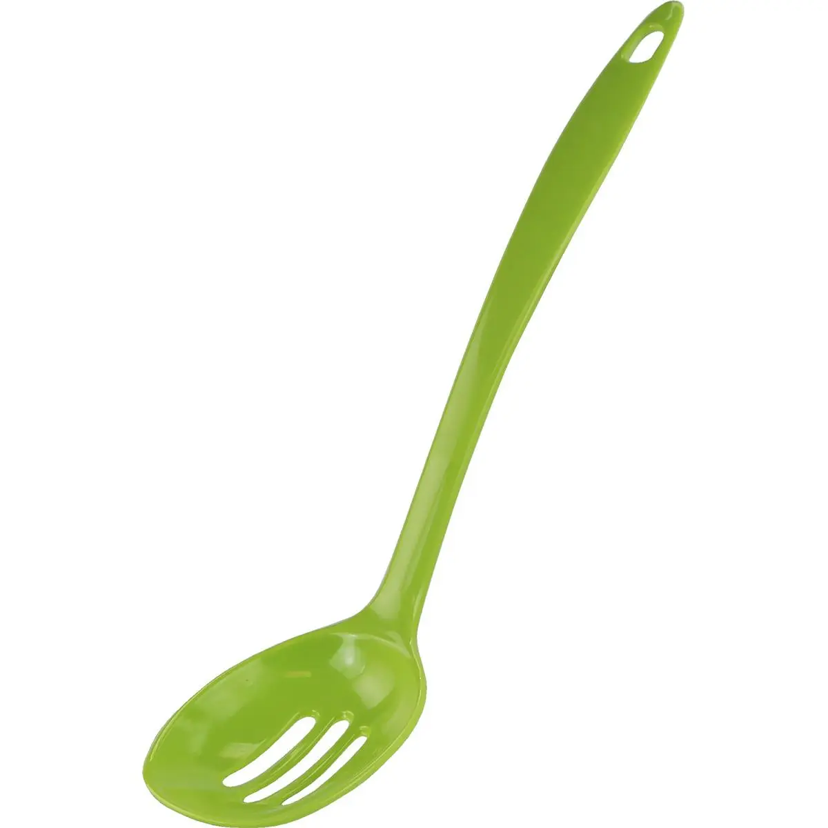 212 MAIN Colorful Melamine Slotted Spoon - Lime, Heat-Resistant up to 250 Degrees, Dishwasher-Ready, Cookware-Friendly, Outdoor Camp Kitchen Utensil for Backcountry Adventures
