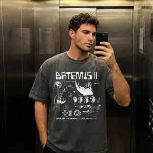 Artemis II NASA Mission Comfort Colors T-Shirt, Vintage Space Exploration Tee, Around The Moon For All Humanity Shirt