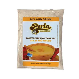 Perla Roasted Corn Drink Mix (Atol de Maiz Tostado) 12 oz, Single Pouch