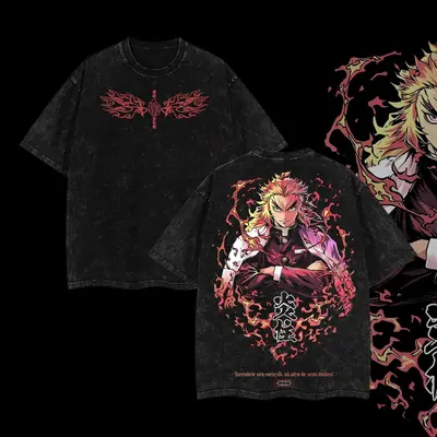 Kimetsu Sueter De Rengoku Demon Slayer Senjuro Rengoku