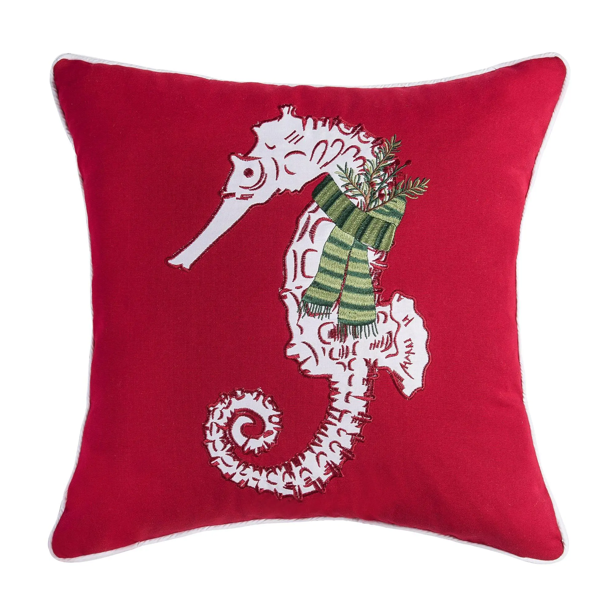 Sea Life Seahorse Pillow by Valerie