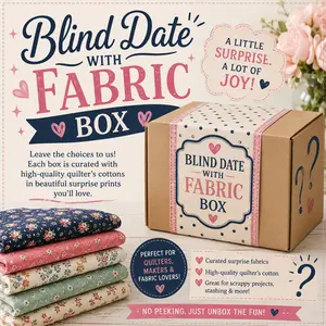Blind Date with Fabric Box | Mystery Quilting Fabric Bundle | Curated Surprise Fabric Box | Johnson Heirloom