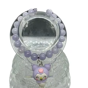 Kurami Charm Bracelet - Lite Purple Beads, Versatile Design for Any Occasion