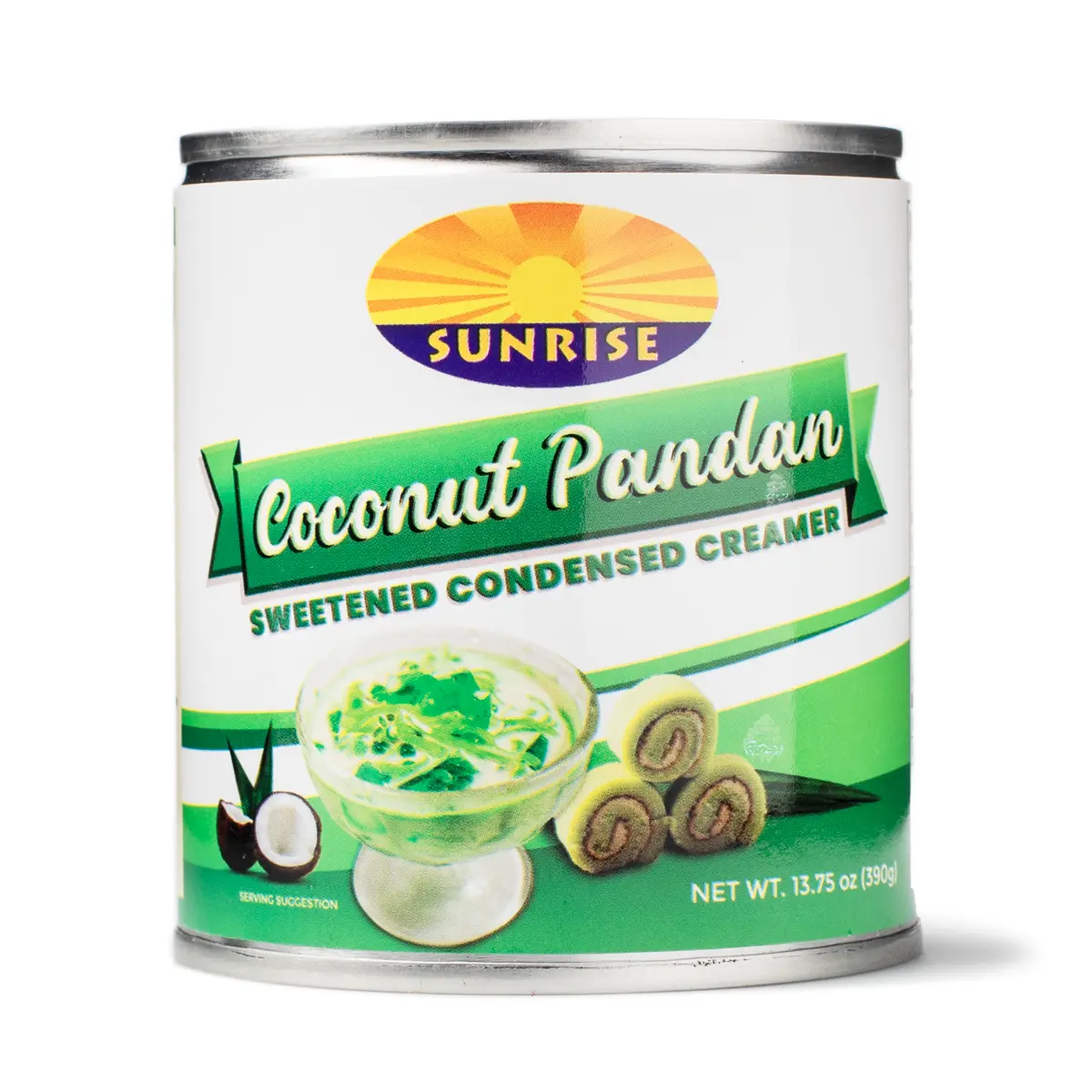 Sunrise Sweetened Condensed Creamer, Coconut Pandan Flavor 390 g Sunrise Sweetened Condensed Creamer, Coconut Pandan Flavor 390 g