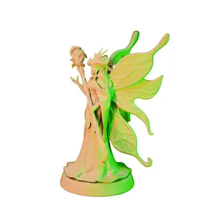 Witches of Sommar Magical Fairy Queen NPC 3D Resin Print - Handcrafted Detailed RPG Miniatures Collectible, Paintable Gaming Figures, DnD Minis, Decorative Home Decor Statue Gift for Collectors