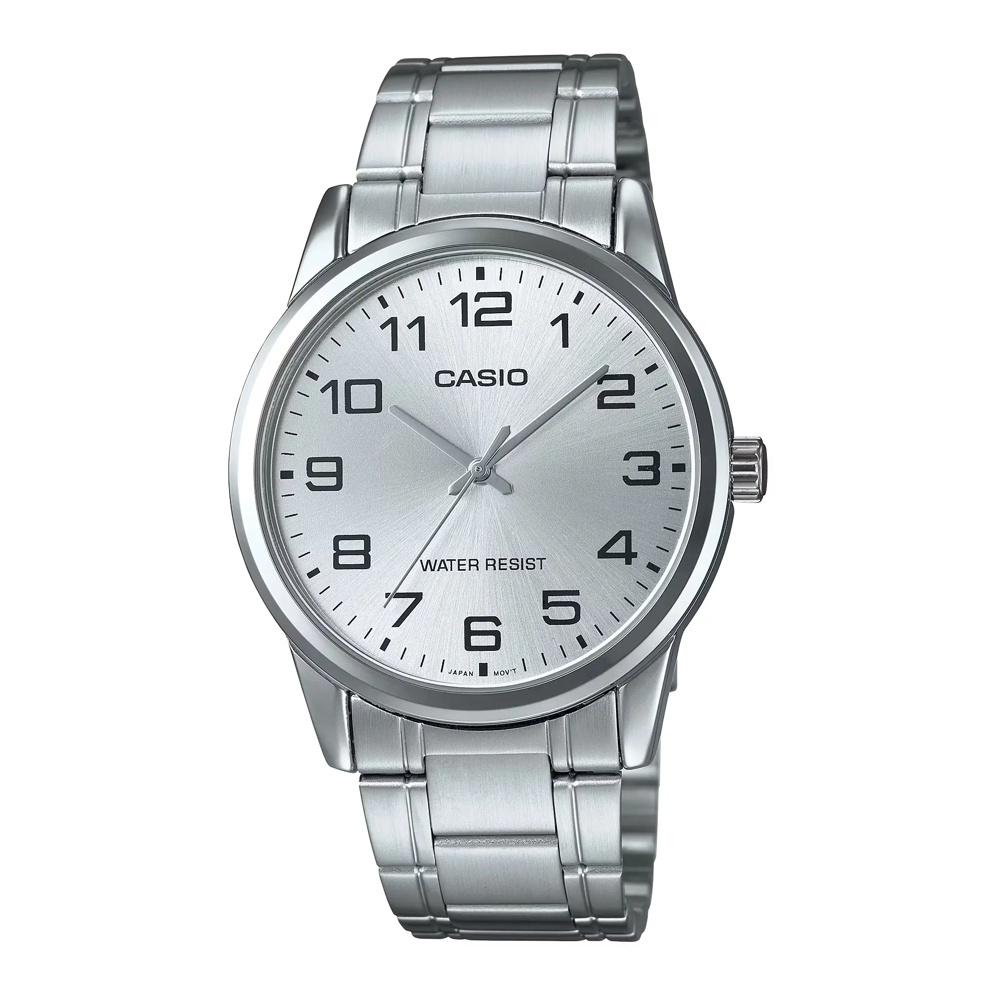 Casio Men’s Silver Bracelet Watch with Silver Dial - MTP-V001D-7B