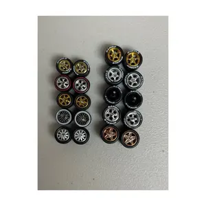 1:64 scale rubber wheels for customizing cars 10 sets