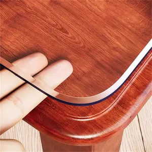 ZIJINJIAJU 2.0mm Reinforced Clear PVC Table Mat for Home Restaurant - Stain-Resistant Waterproof Oil-Proof Heat-Resistant Tear-Resistant High Strength Long-Lasting Easy Clean