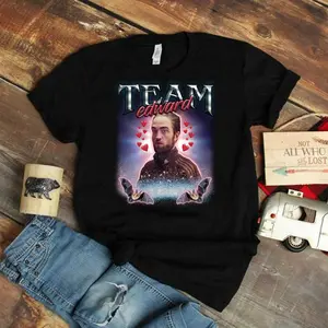 Team Edward Twilight Cursed Fan Collage   Classic T-Shirt