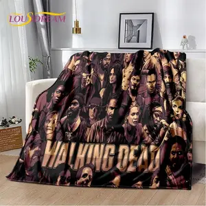 Horror The Walking Dead Soft Plush Blanket,Flannel Blanket Throw Blanket for Living Room Bedroom Bed Sofa Picnic Cover Bettdecke