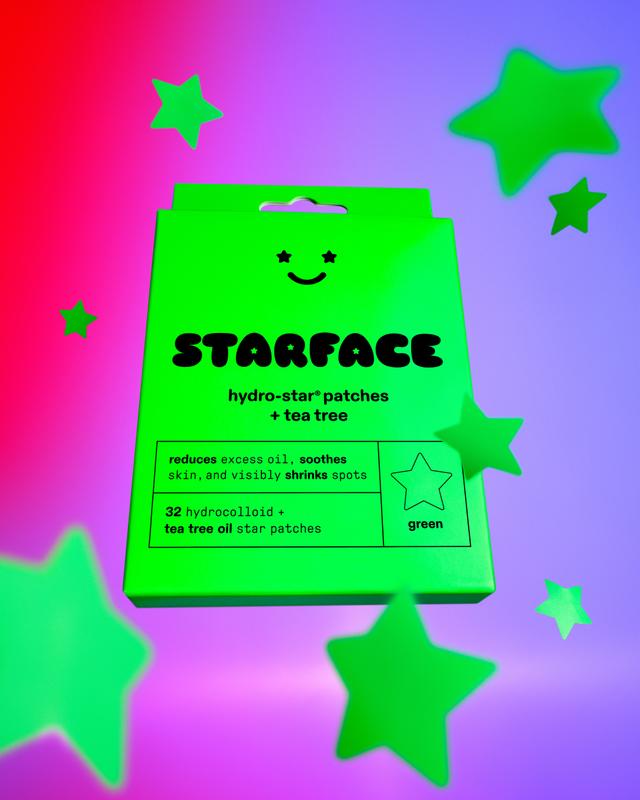 Starface Hydro-Star️ + Tea Tree Patches, 32 ct Gentle Skin Repair