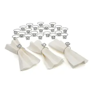 Bulk  48 Pc. Diamond Ring Napkin Rings