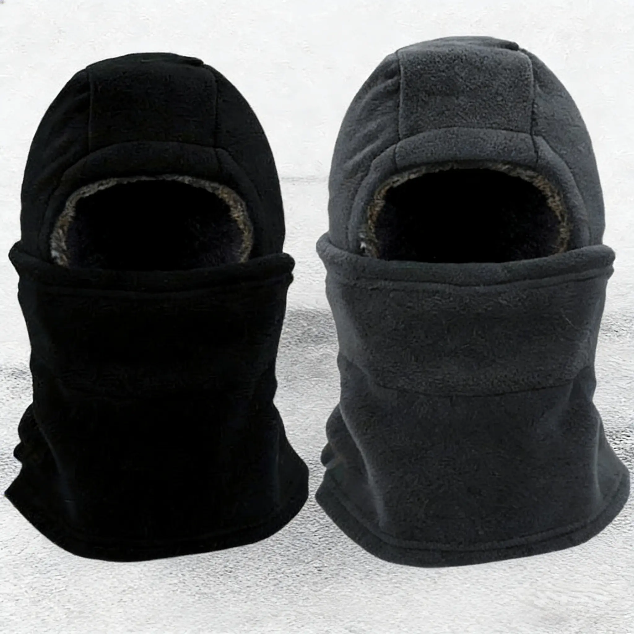 Thermal Fleece Balaclava, Unisex 3-in-1 Protective Face Mask and Hood with Breathable Mesh for Winter Sports and Motorcycle Riding, Protective Mask, Thermal Ski Mask