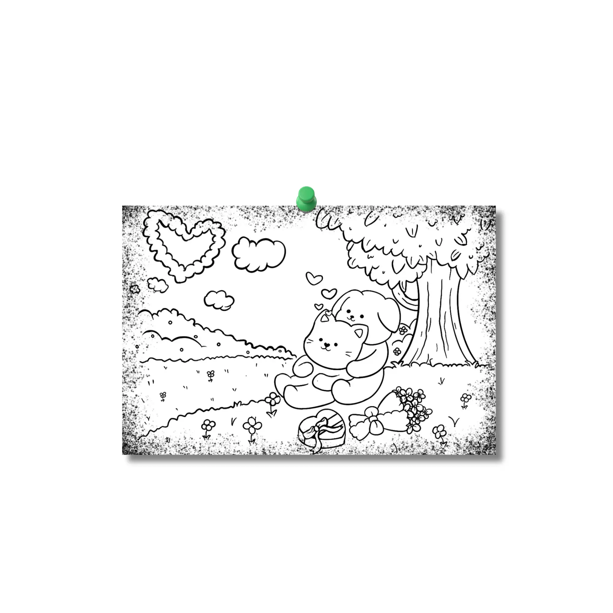 Lover Bears Coloring Card
