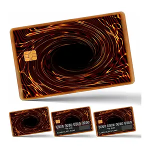 4PCS Anime Magic Credit & Debit Card Skins - Removable, Waterproof, Slim Stickers for Personalizing Bank Cards | No Bubble, Easy Application