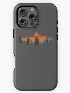 Trout Fly Fishing Nature Outdoor Fisherman Gift for Iphone 11 12 13 14 15 16 17 Pro Max Plus Mini