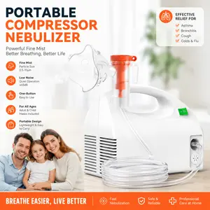CNB69016 Handheld Compressor Nebulizer - Portable Nebulizer Machine, Low Noise, Fine Spray, Easy to Carry for Home & Travel